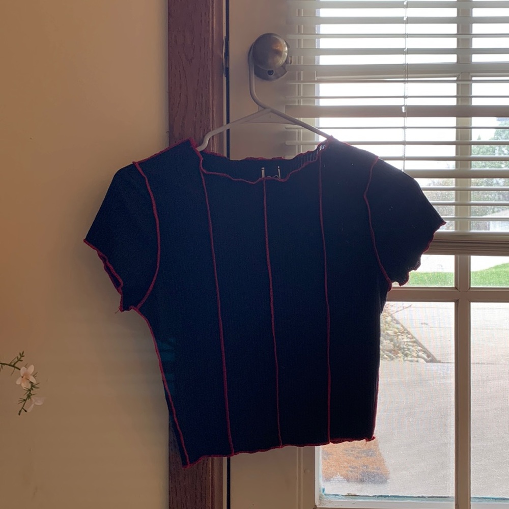 Shirt, black/red